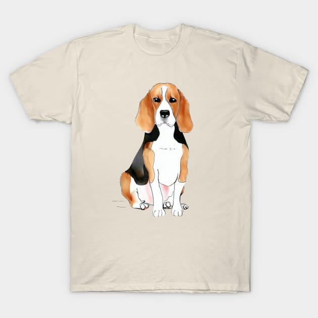 Beagle Sitt'n Pretty T-Shirt by ZogDog Pro